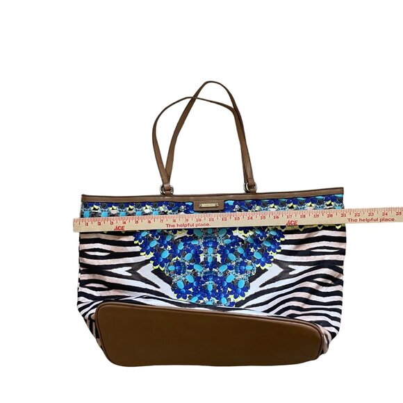 Stella & Dot Capri Jeweled Zebra Tote Bag - Picture 5 of 9